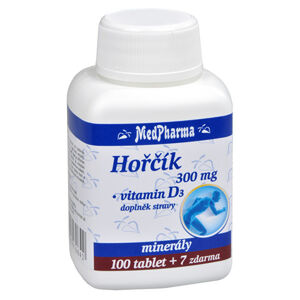 Horčík 300 mg + vitamín D3 107 tabliet