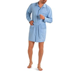 Predĺžený pyžamový kabátik s potlačou