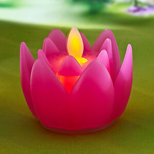 Magnet 3Pagen LED kvet ružová