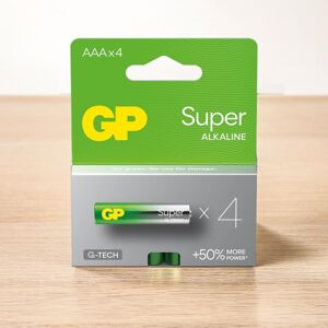 Alkalická batéria GP Super LR03 (AAA), 4 ks