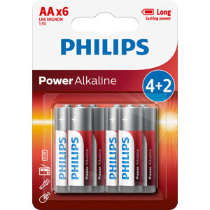 Batérie tužkové 4 + 2 AA (1,5V) PHILIPS LR6P6BP/10
