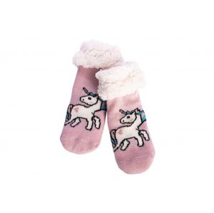 Detské zateplené ponožky Jednorožec